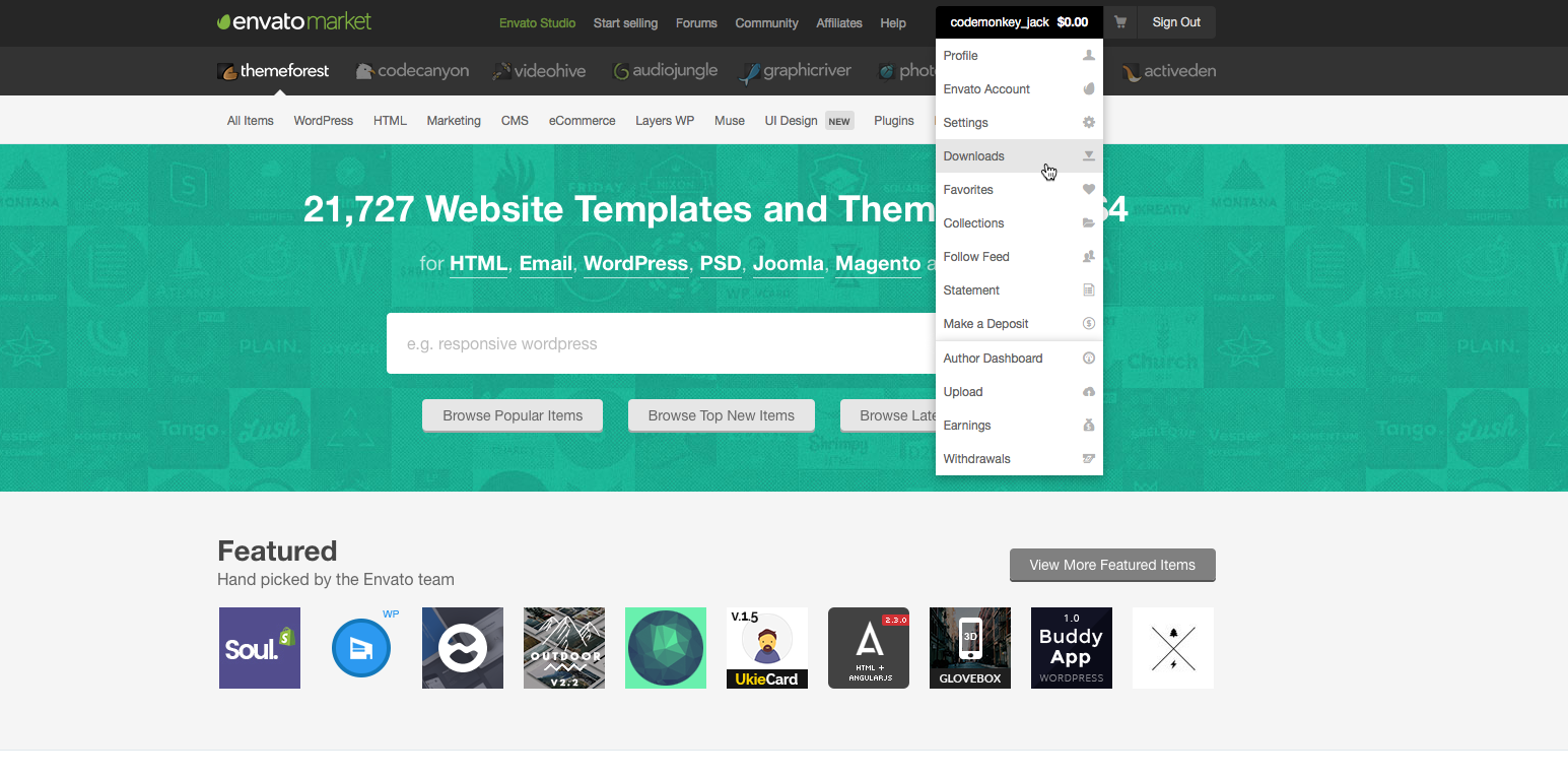 Downloads ThemeForest